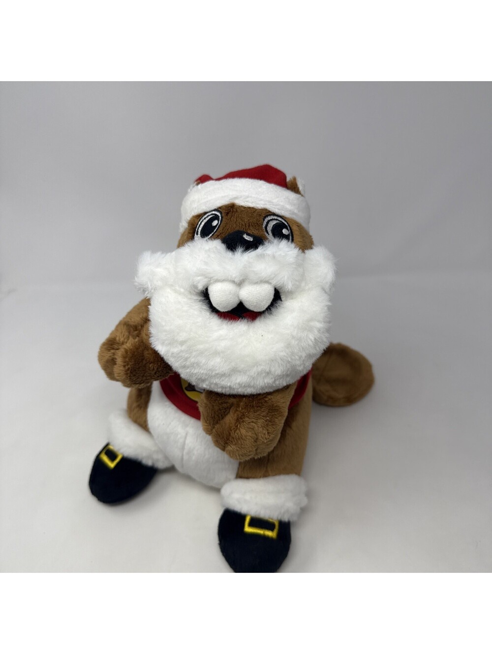 2023 BUC-EE's Santa Beaver Christmas 10.5" Plush bear Bucees Stuffed Gas Station